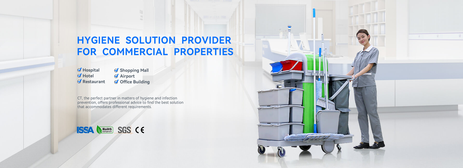 HYGIENE SOLUTION PROVIDER FOR COMMERCIAL PROPERTIES